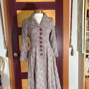 Vintage Handmade Fitted  Coat